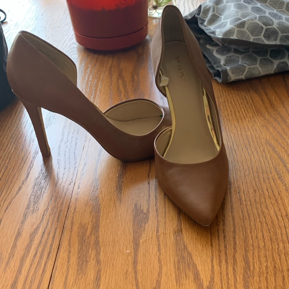 Merona pumps. Caramel color. Size 8